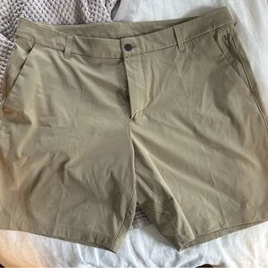 lululemon athletica Men's Khaki Flat Front Shorts